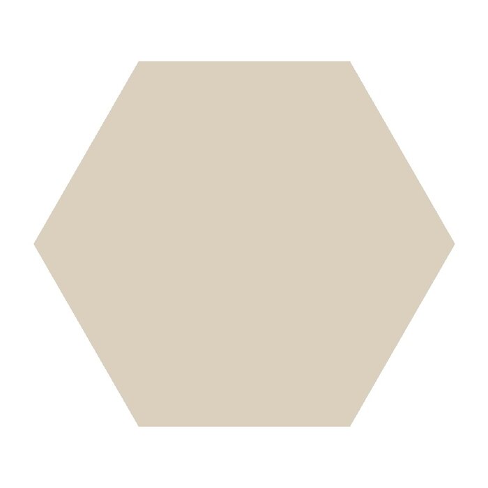 TopCer Field Materials L4416 White Mat Hexagon 10x10