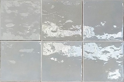 CeraVision Zel Sale Grey Glans Handvorm 13x13