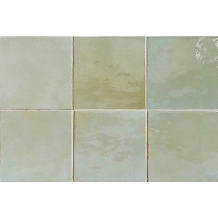 CeraVision Zel Zafi Green Glans Handvorm 13x13