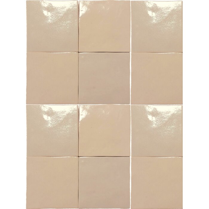 CeraVision Manara Clay Tantan Beige Glans Handvorm 10x10
