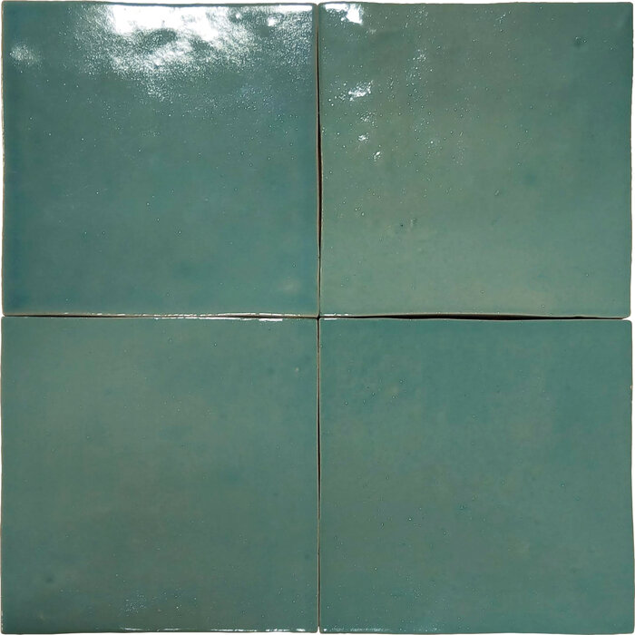 CeraVision Manara Clay Tamir Turquesa Glans Handvorm 10x10