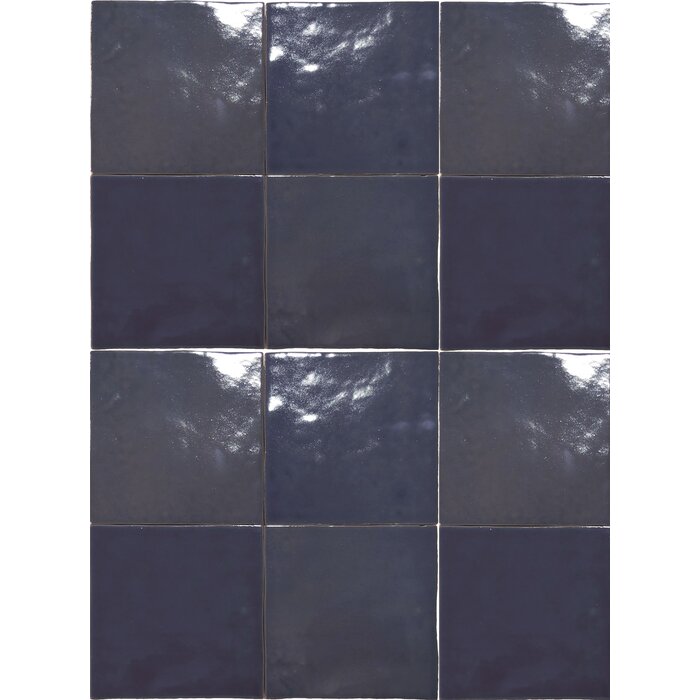 CeraVision Manara Clay Meknes Marine Glans Handvorm 10x10