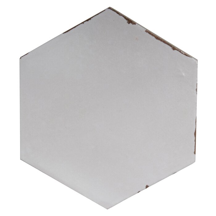 CeraVision Capri Rassa Grey Zijdeglans Hexagon 14x16