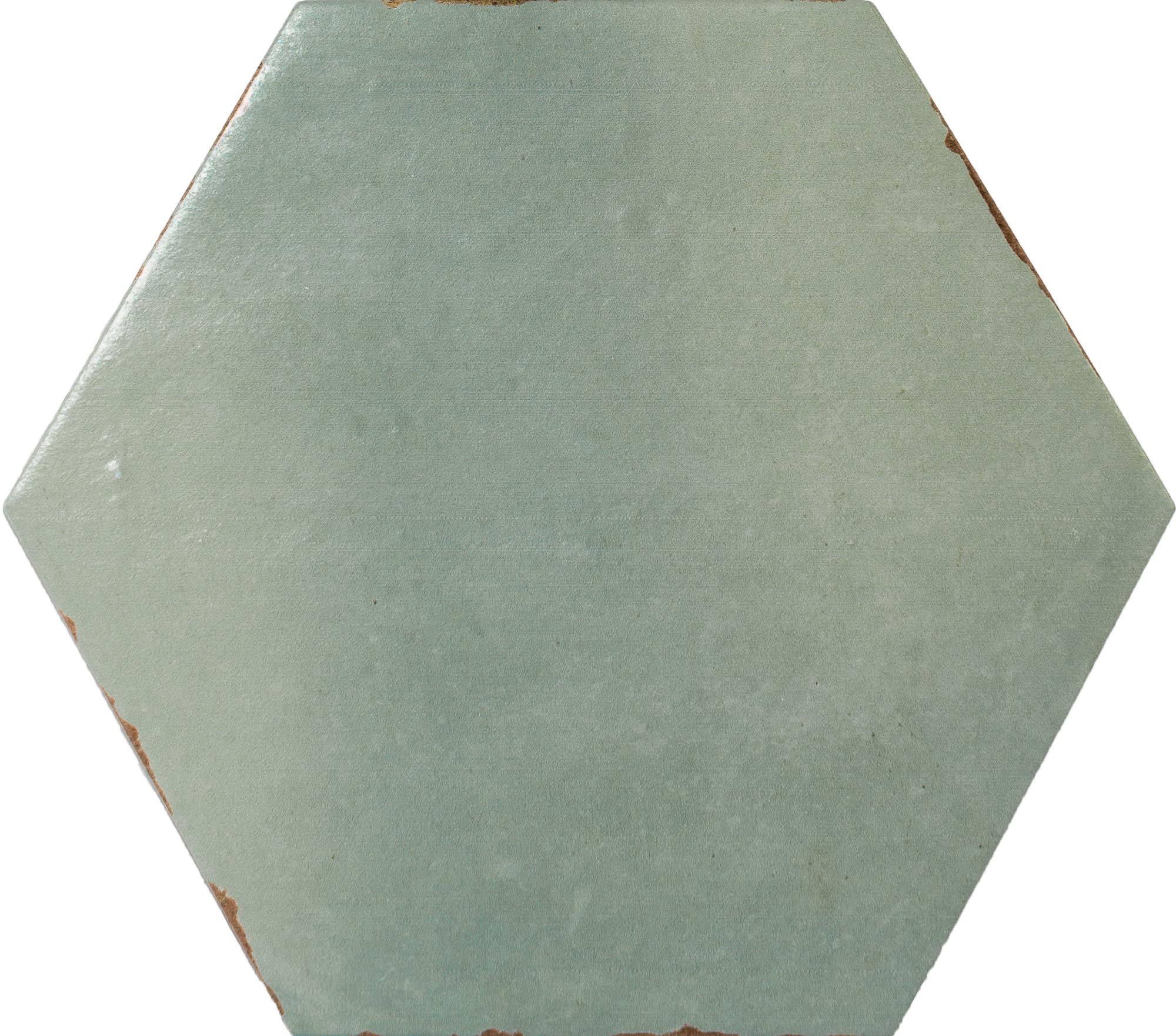 CeraVision Capri Bettina Blue Zijdeglans Hexagon 14x16