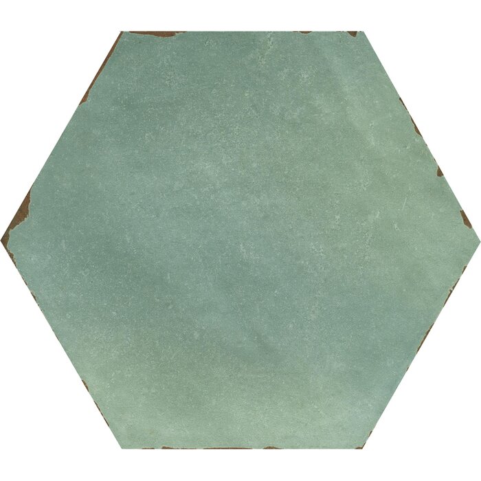 CeraVision Capri Bettina Blue Zijdeglans Hexagon 14x16