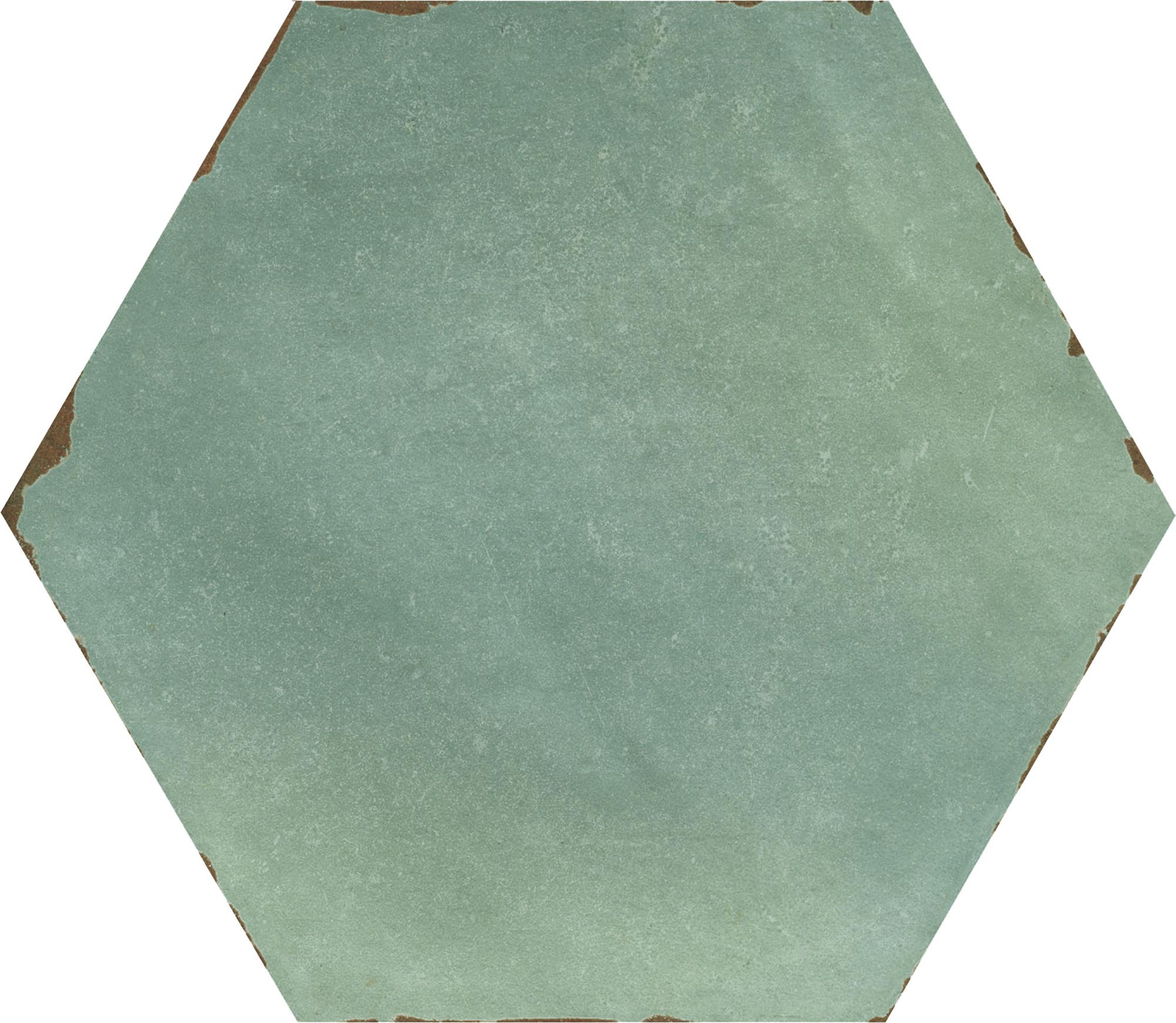 CeraVision Capri Bettina Blue Zijdeglans Hexagon 14x16