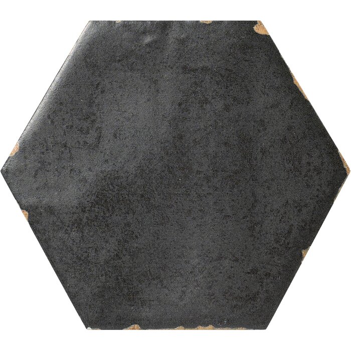 CeraVision Capri Sorrentine Nero Zijdeglans Hexagon 14x16
