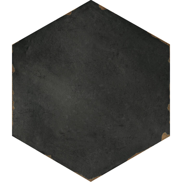 CeraVision Capri Sorrentine Nero Zijdeglans Hexagon 14x16