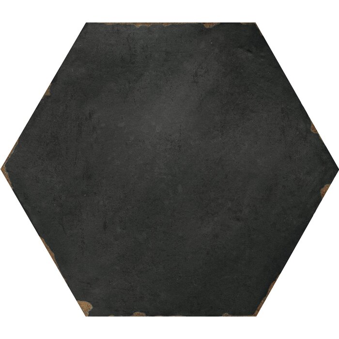 CeraVision Capri Sorrentine Nero Zijdeglans Hexagon 14x16