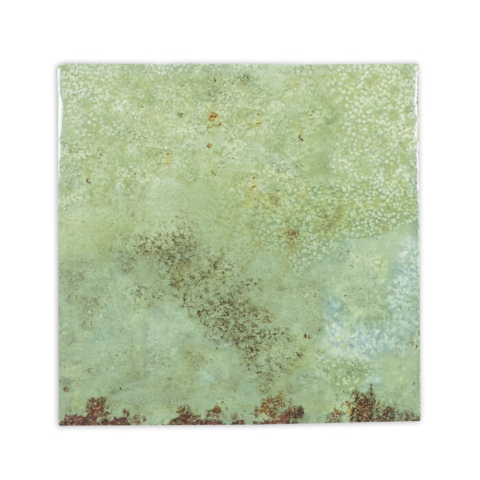 CeraVision Enamel Square Moss Glans Handvorm 12,5x12,5