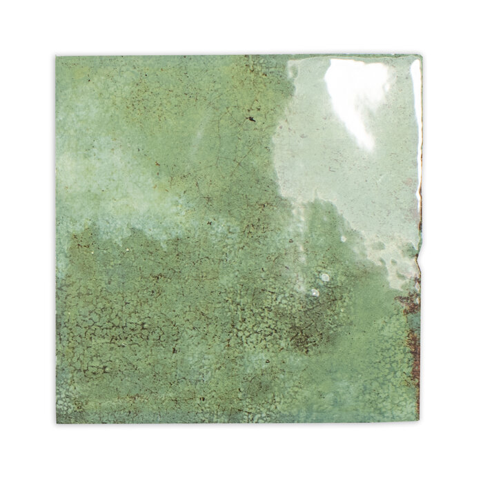 CeraVision Enamel Square Moss Glans Handvorm 12,5x12,5