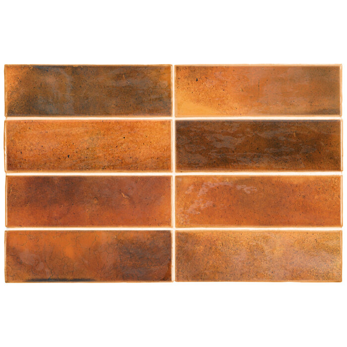 CeraVision Hanoi Burnt Red Glans Handvorm 5,1x16,1