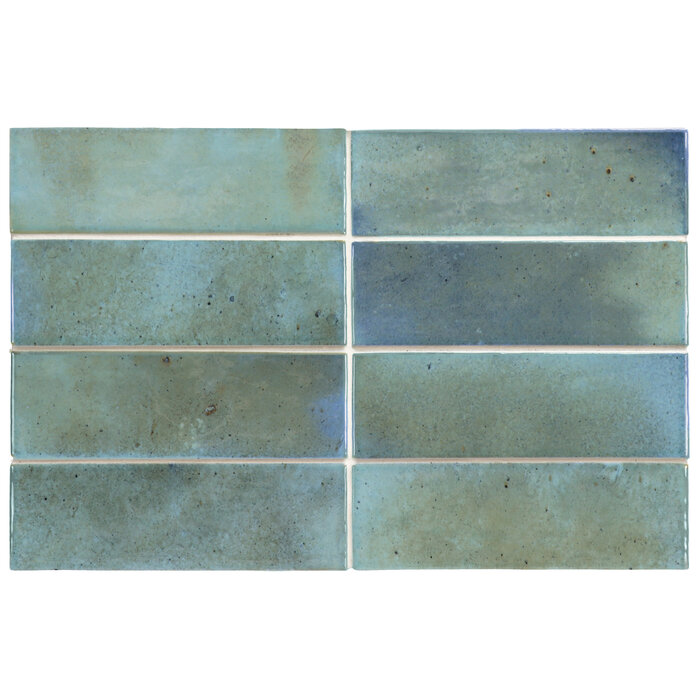 CeraVision Hanoi Sky Blue Glans Handvorm 5,1x16,1