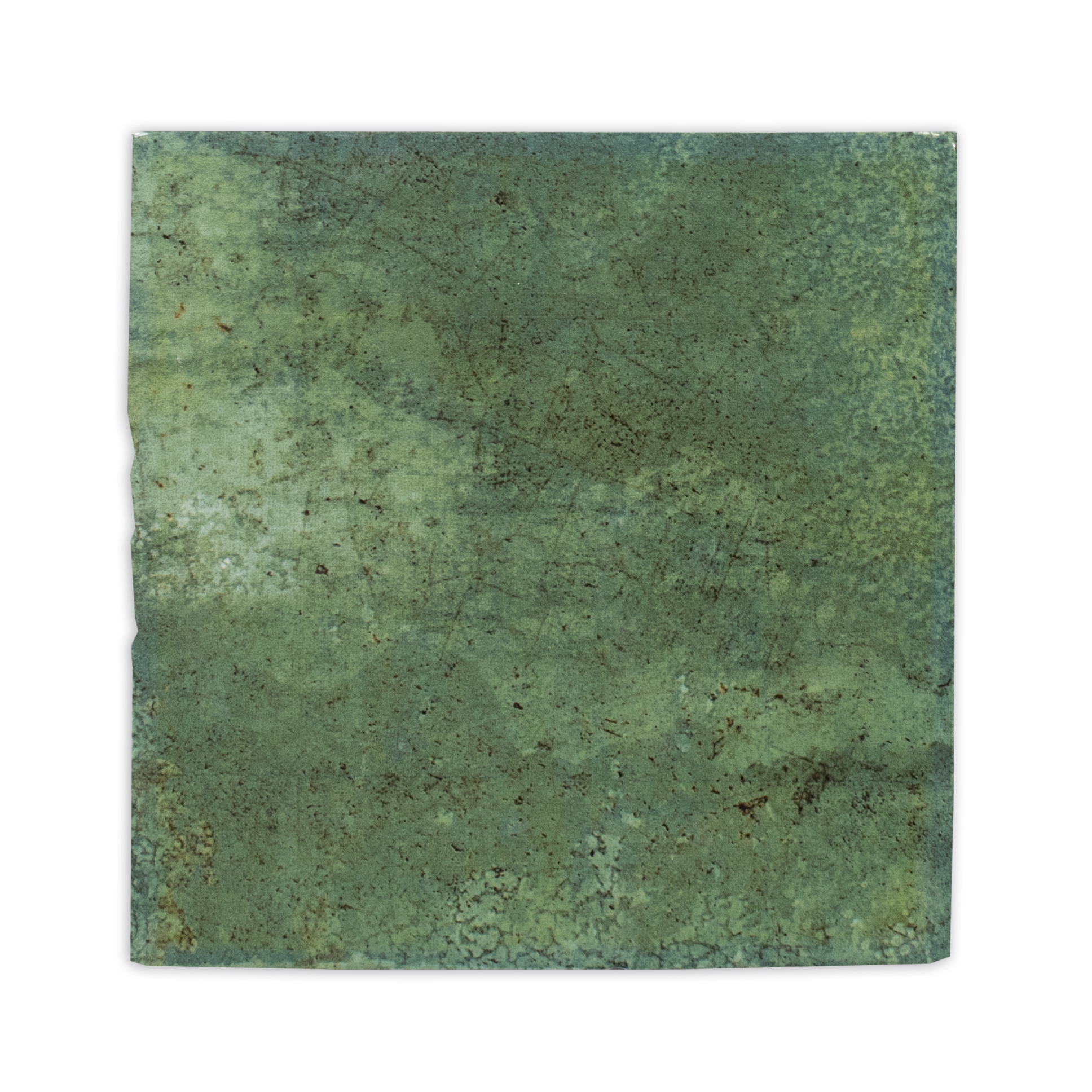 CeraVision Enamel Square Moss Glans Handvorm 12,5x12,5