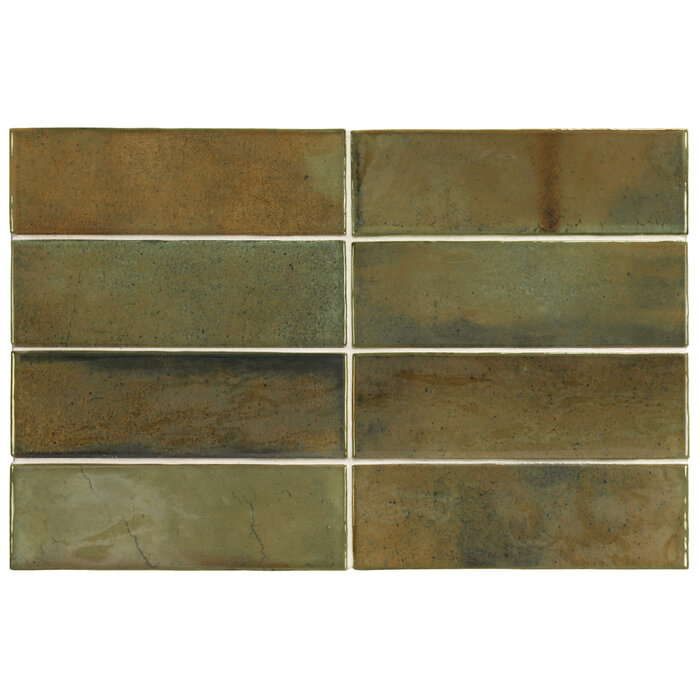 CeraVision Hanoi Wild Olive Glans Handvorm 5,1x16,1