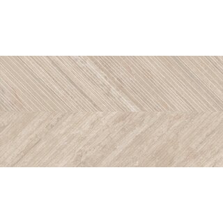 CeraVision Travertine Chevron Classic Anticato Mat Decor 60x120 Rett