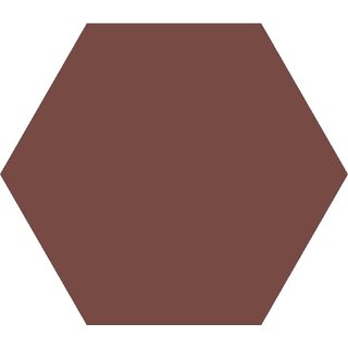 TopCer Field Materials L4420 Brick Red Mat Hexagon 10x10