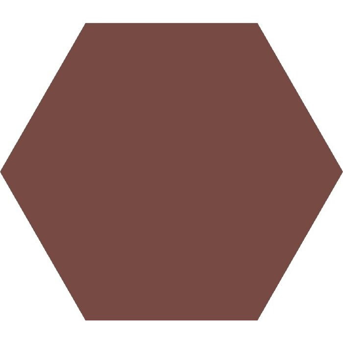 TopCer Field Materials L4420 Brick Red Mat Hexagon 10x10