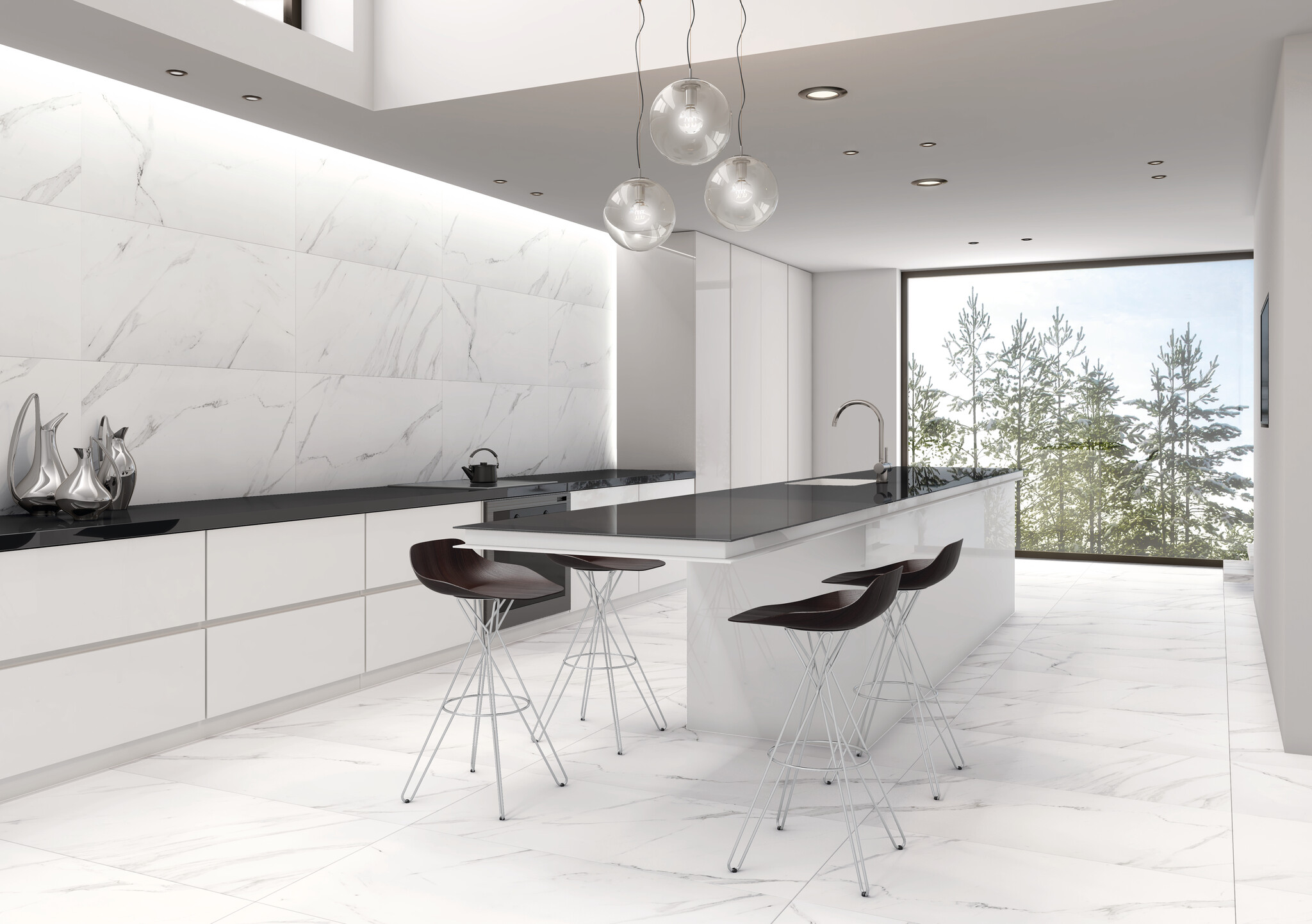 CeraVision Baranello White Mat 33,3x100 Rett