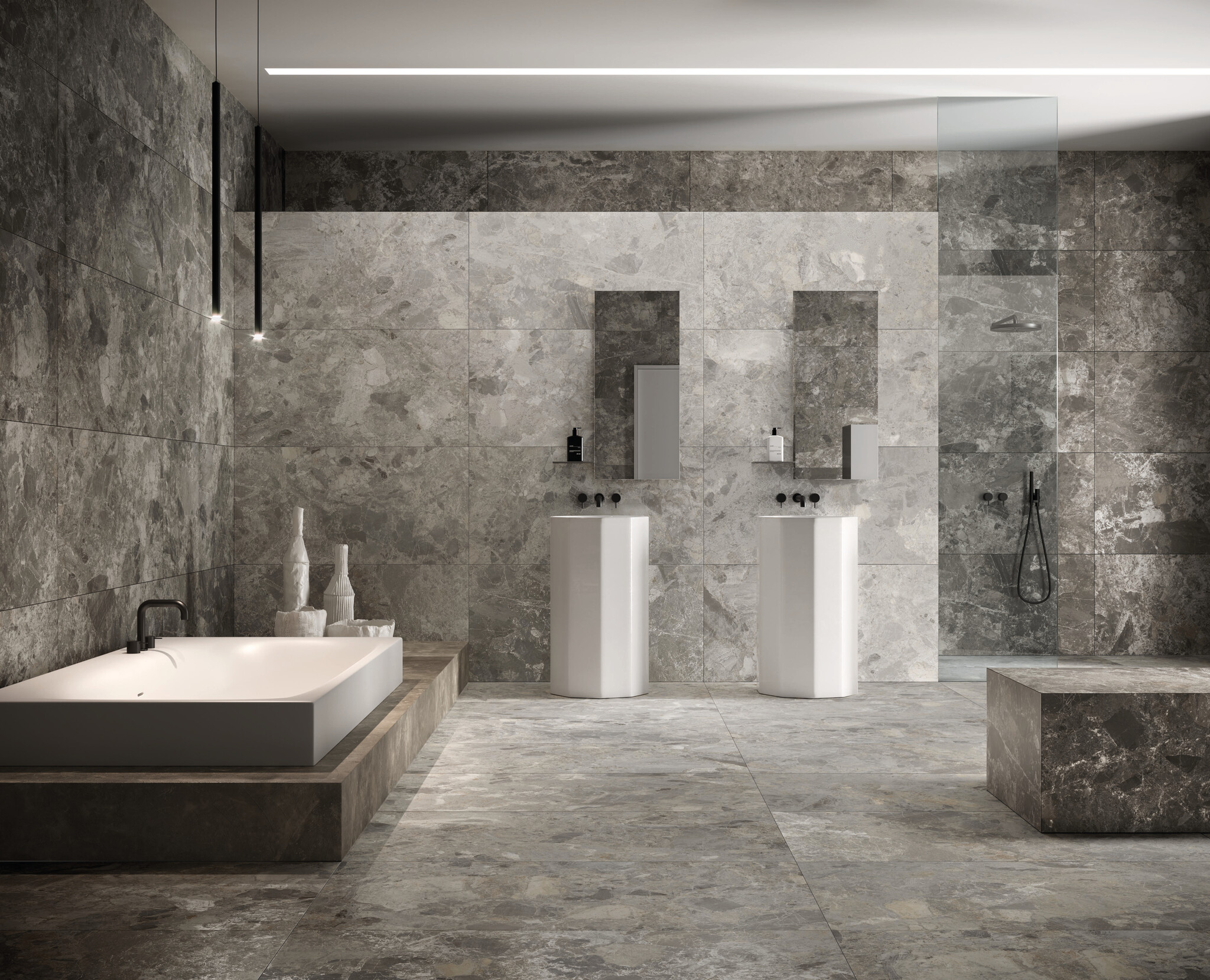 CeraVision Mun Dark Mat 59,5x59,5 Rett