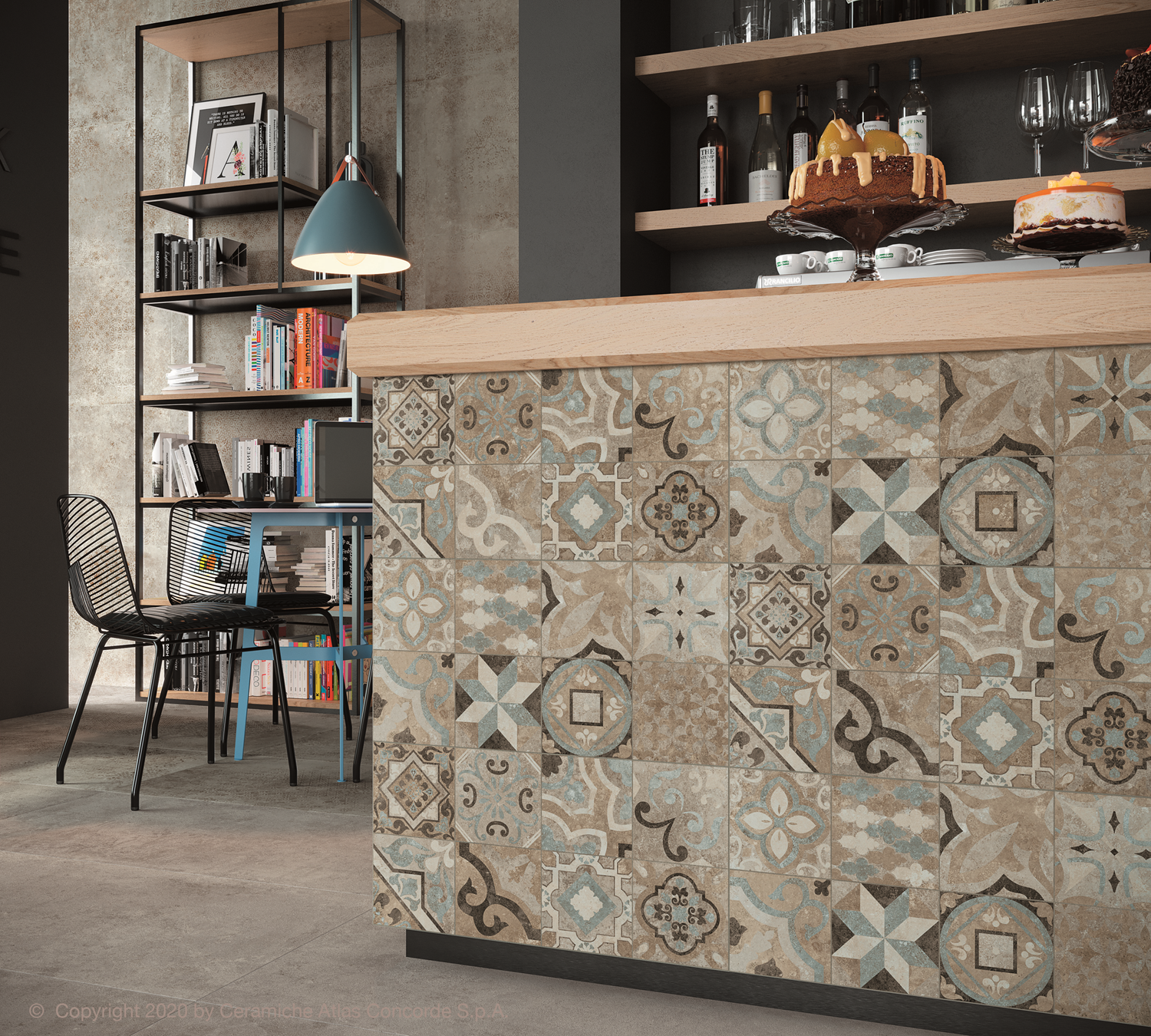 CeraVision 1,44m2 Codec Cementine Decor Rtt 30x60