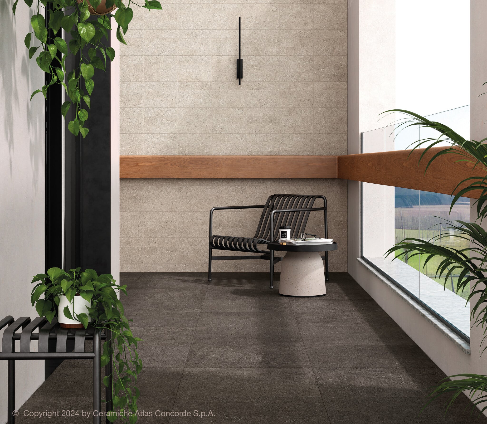 CeraVision 1,44m2 Yacht Anthracite Rtt 30x60