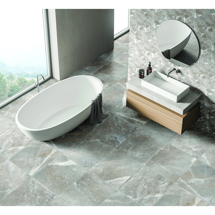 CeraVision Salt Stone Ash Mat 60,4x60,4