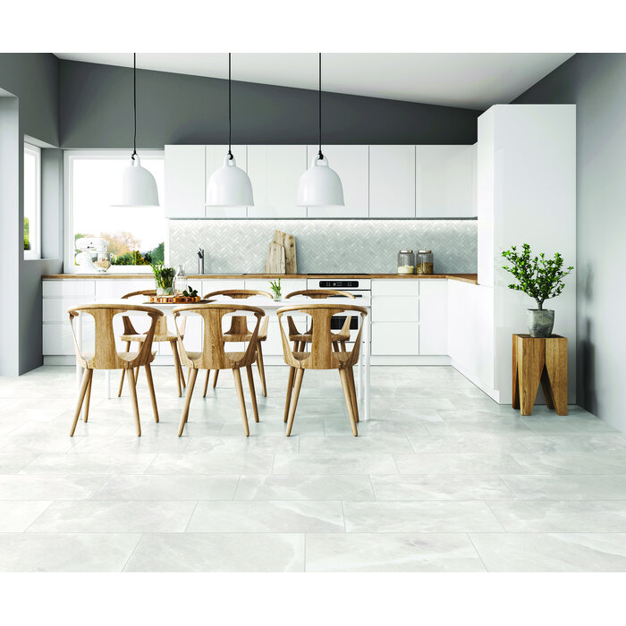 CeraVision Salt Stone Ice Chevron Mat Mozaiek 30x30