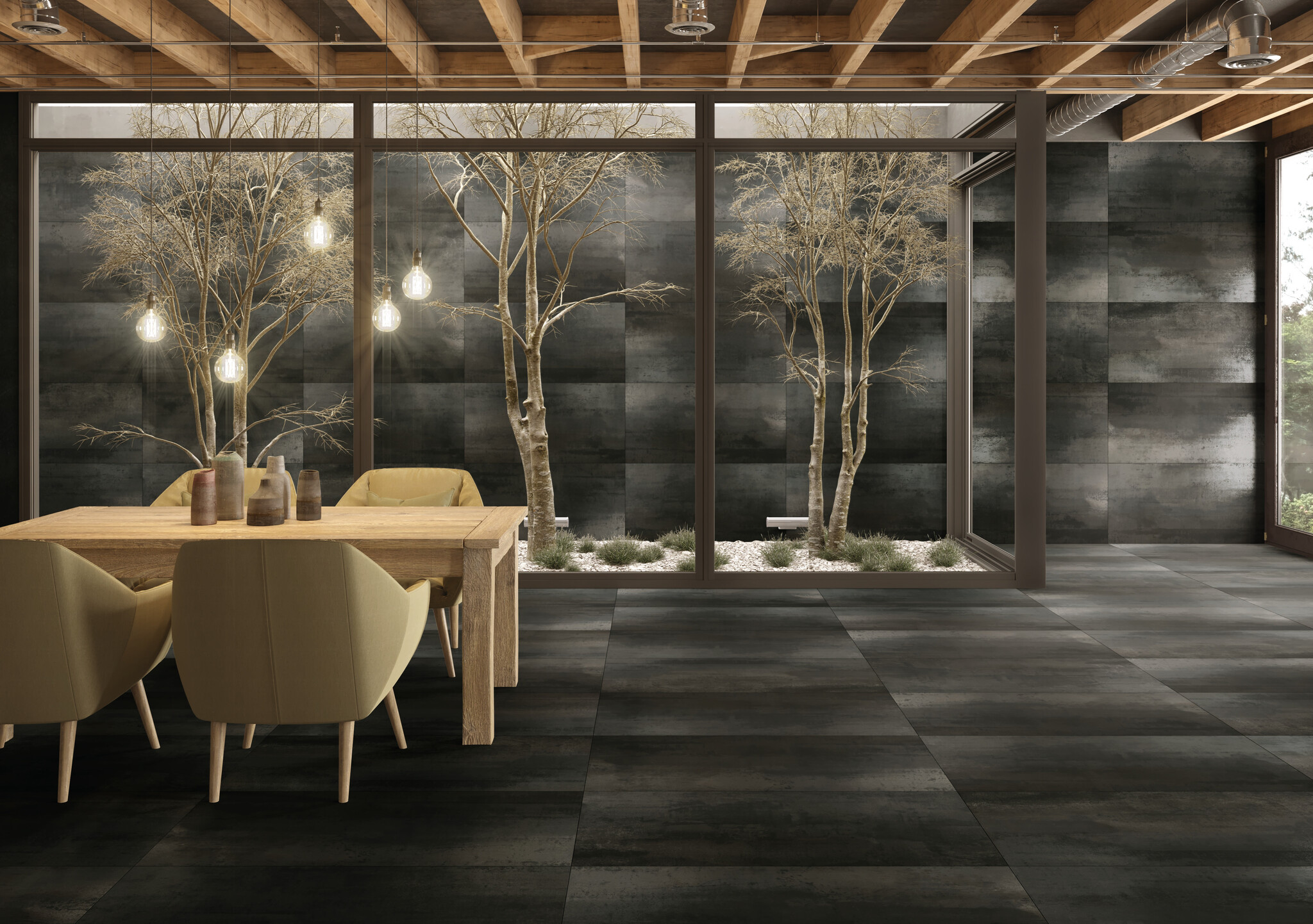 CeraVision Corten B Black Mat 60x120 Rett