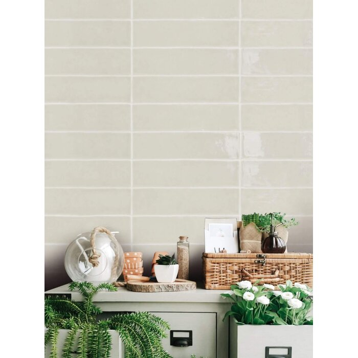 CeraVision Acquarella Antic Grey Glans Handvorm 7,5x30