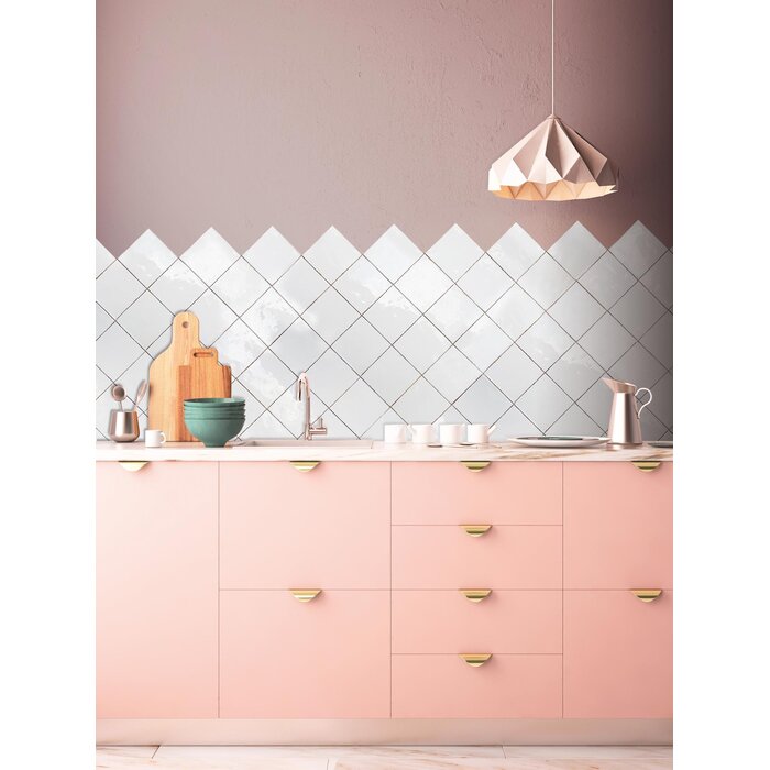 CeraVision Zel Casablanca White Glans Handvorm 13x13