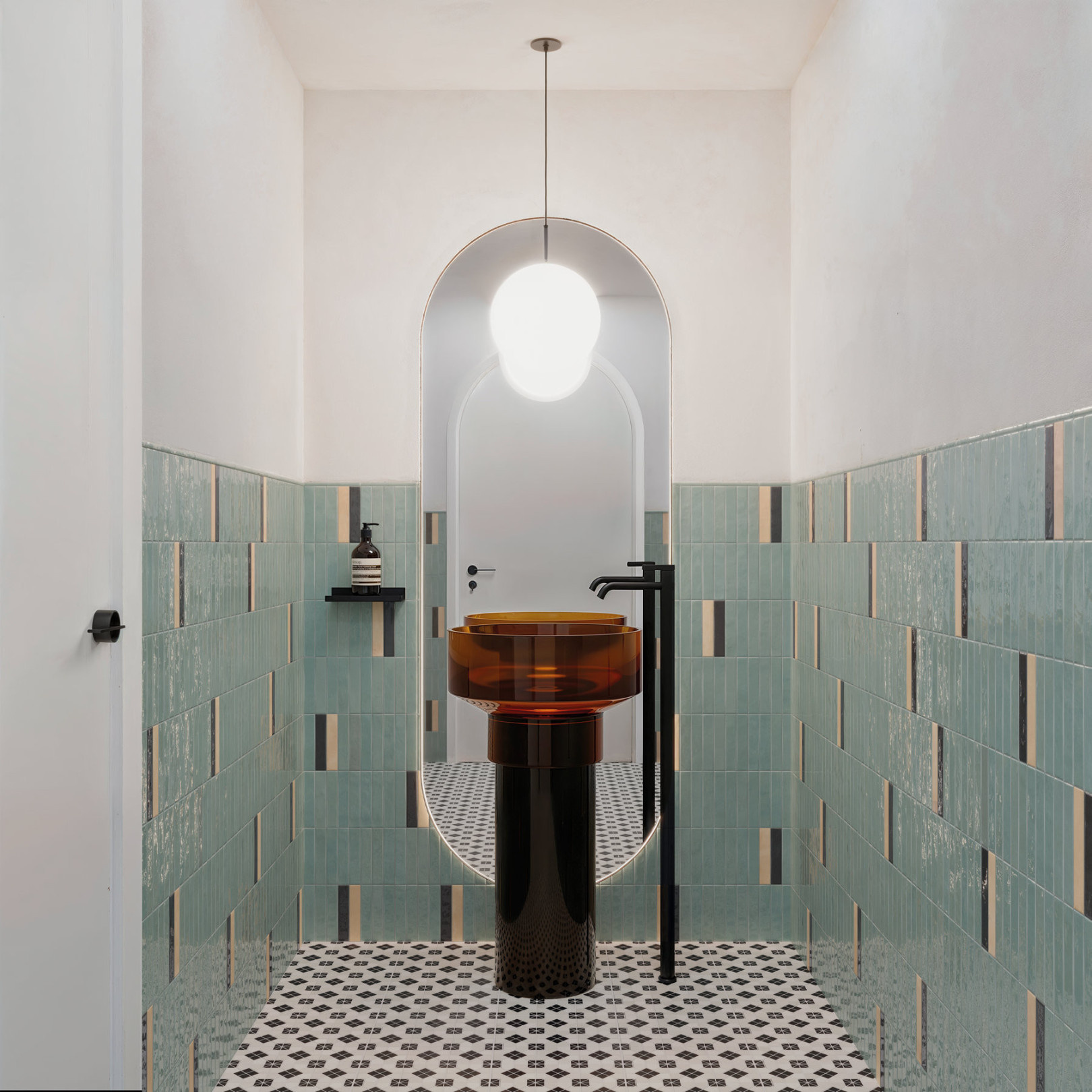 CeraVision Nouvelle Palladian Blue Glans Handvorm 3x16