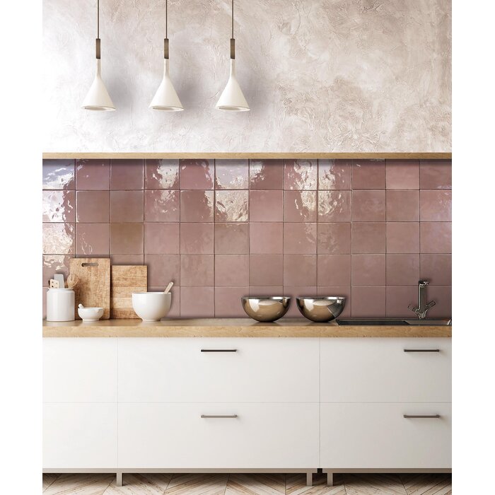 CeraVision Zel Rabat Rose Glans Handvorm 13x13