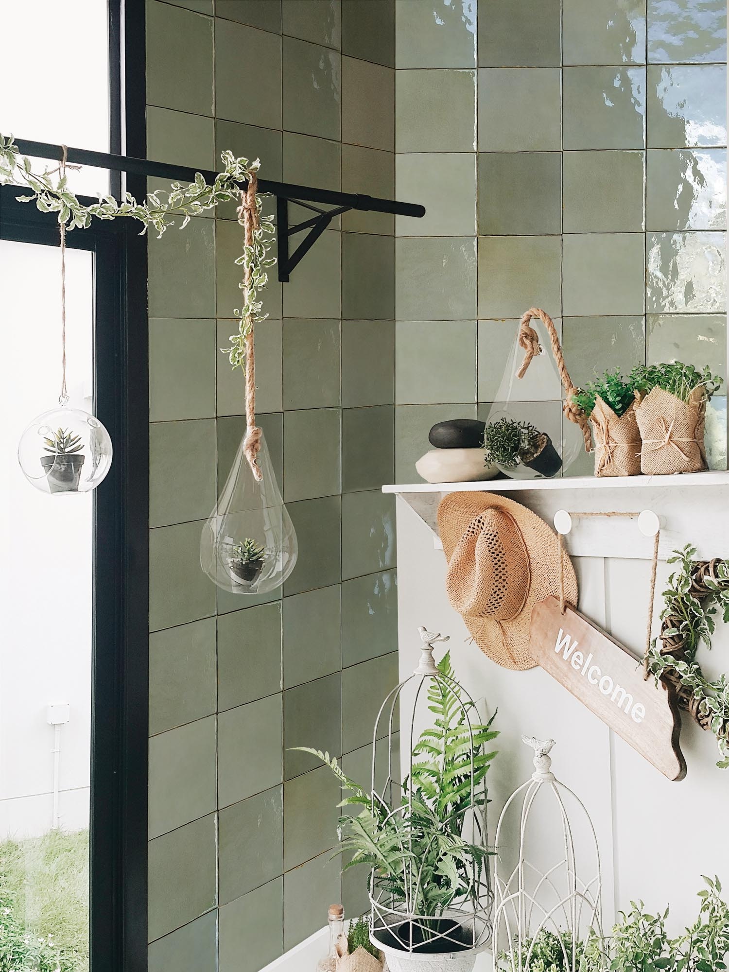 CeraVision Zel Zafi Green Glans Handvorm 13x13