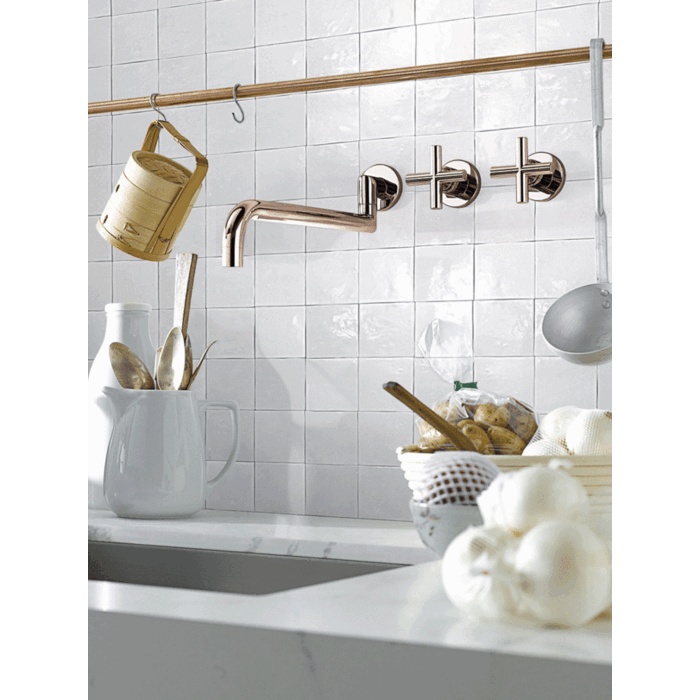 CeraVision Manara Clay Sahara White Glans Handvorm 10x10