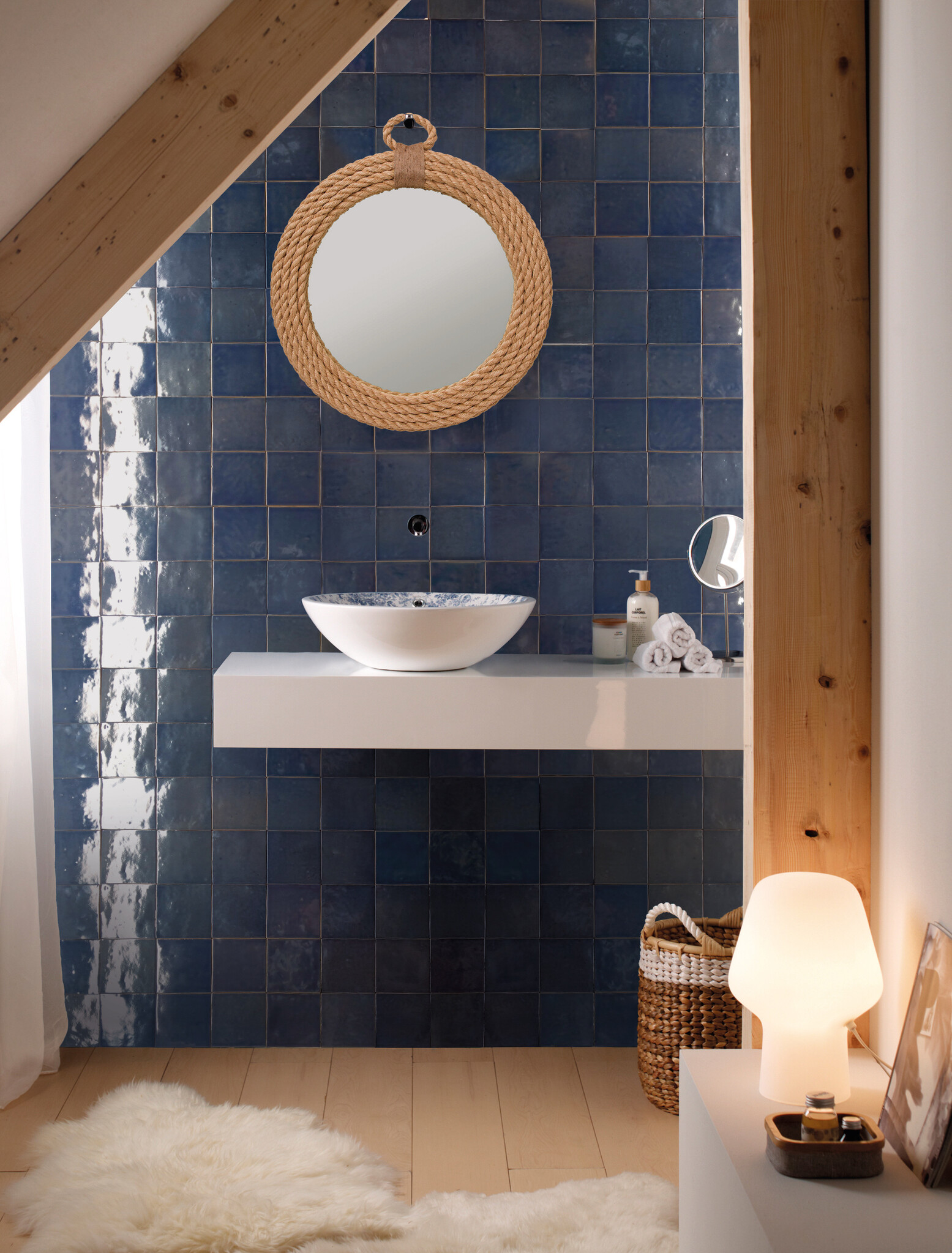 CeraVision Manara Clay Meknes Marine Glans Handvorm 10x10