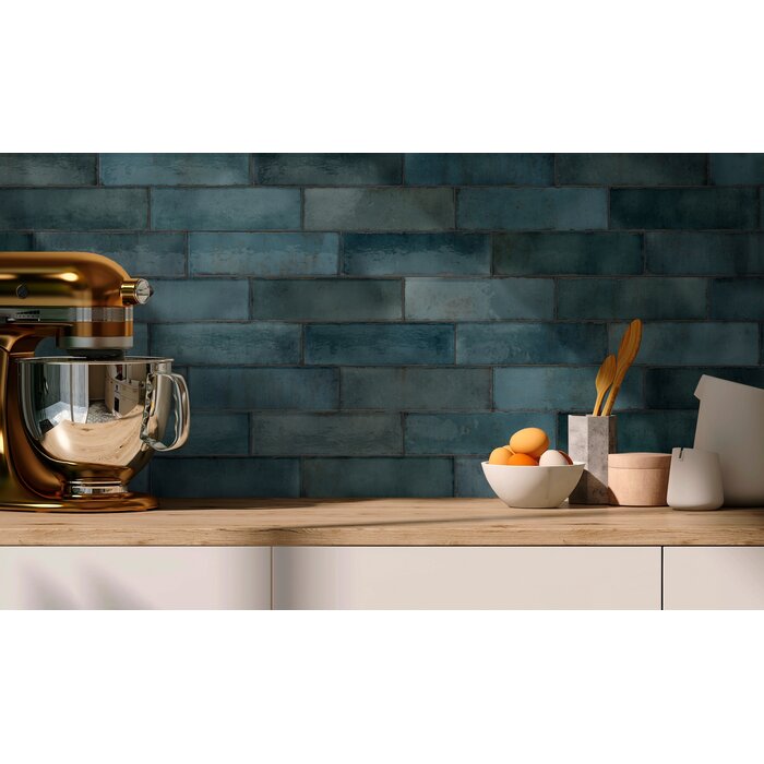 CeraVision Cosmos Blue Glans Handvorm 6,9x24