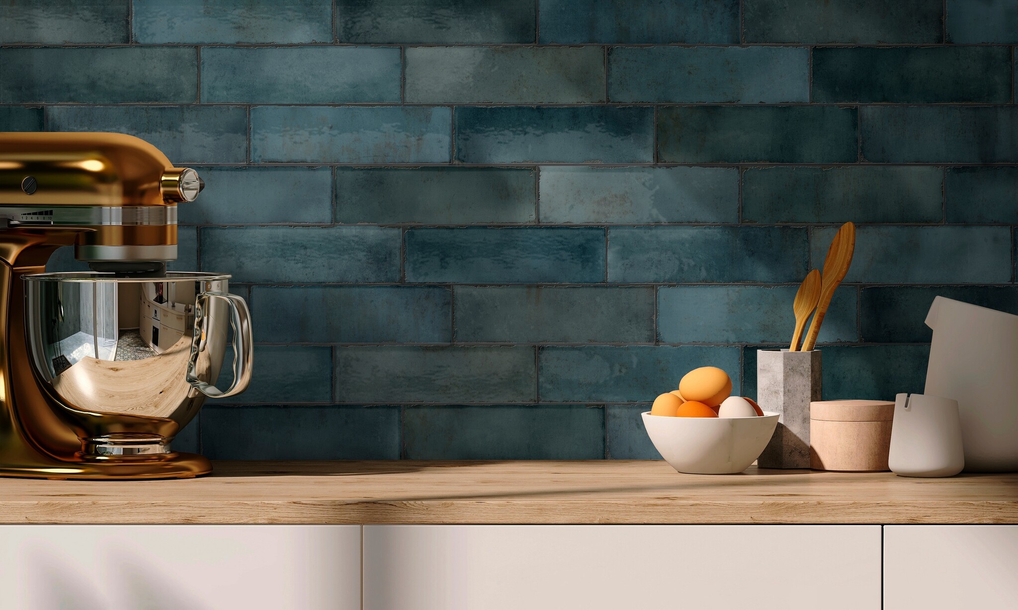 CeraVision Cosmos Blue Glans Handvorm 6,9x24