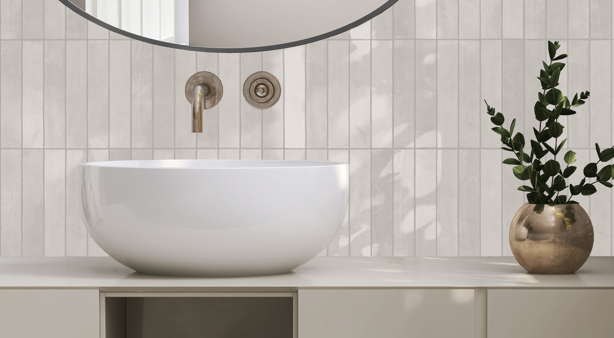 CeraVision Alpilles Cream Mat Handvorm 5x25