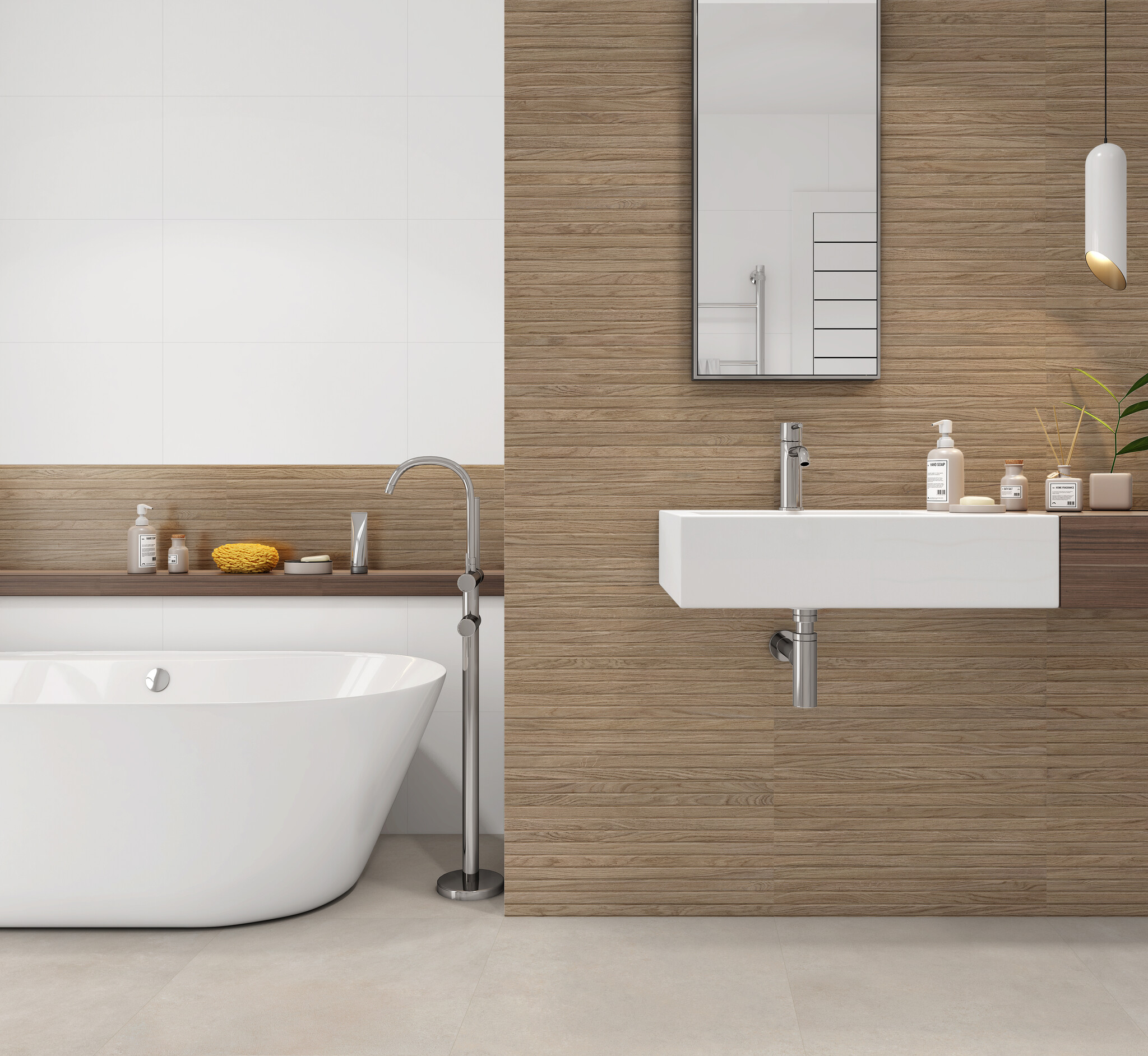 CeraVision Woodstrip Nogal Mat 30x60 Rett