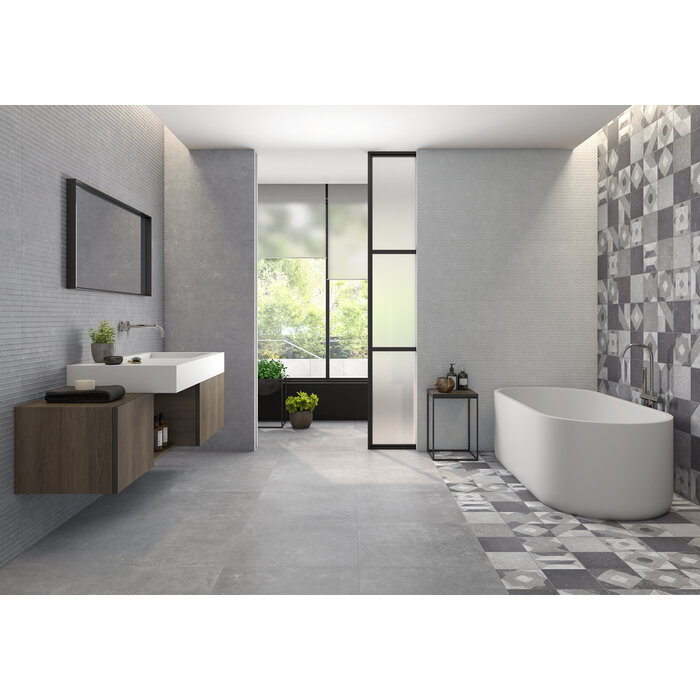 CeraVision B-Stone Gris Mat 25x75 Rett