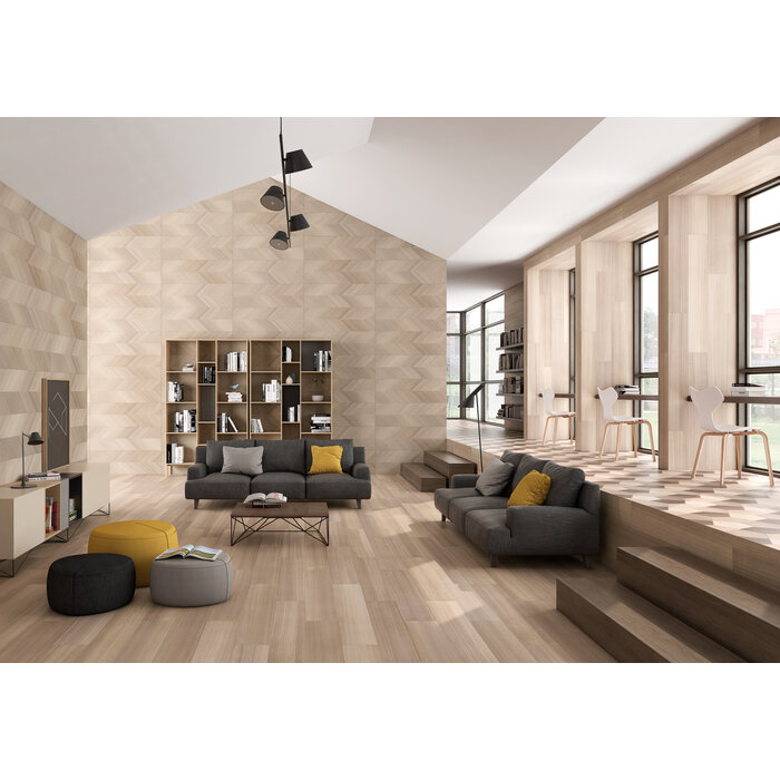 CeraVision Eukalypt Vector Crema Miel Mat Decor 40x120 Rett