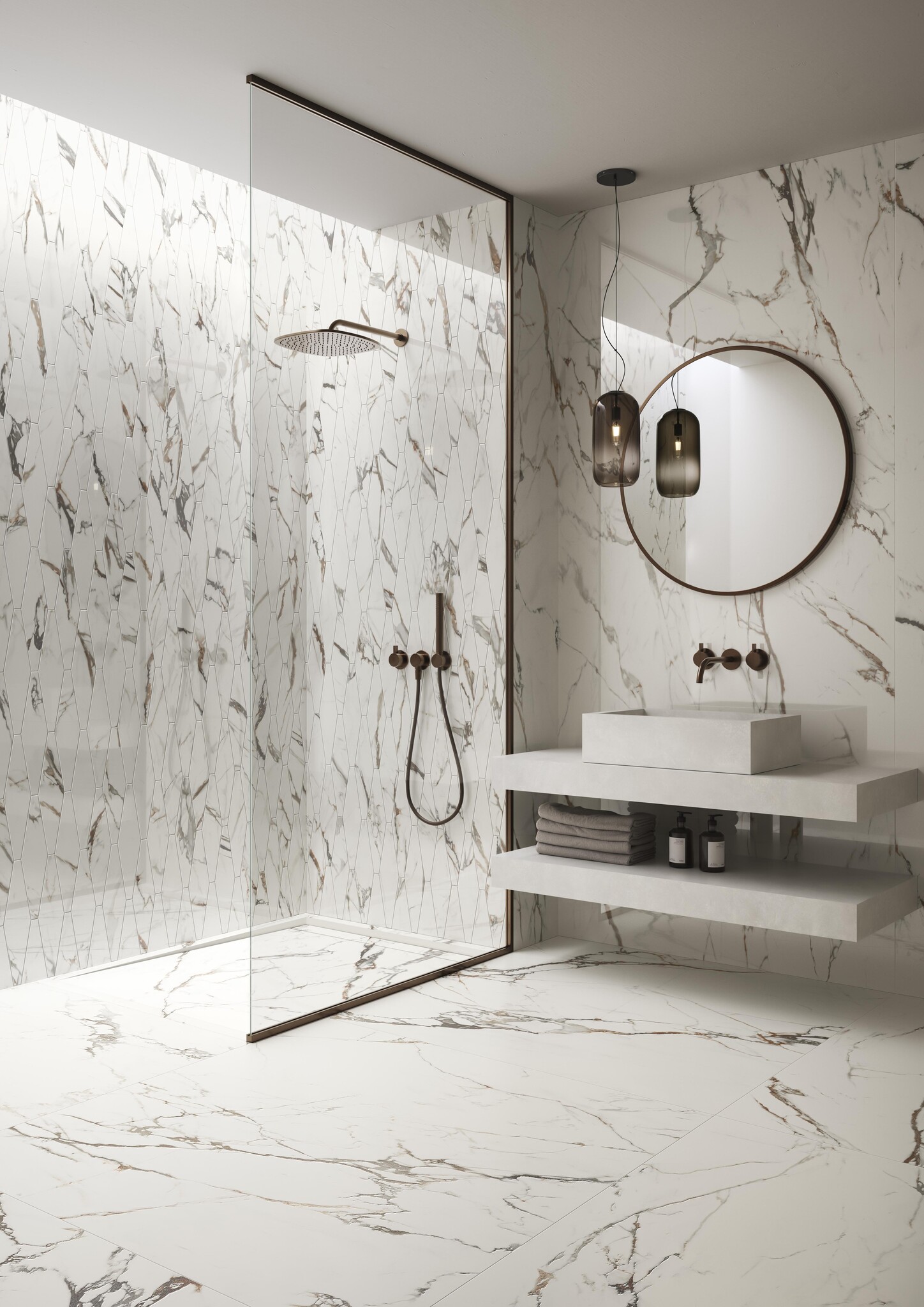 Casalgrande Padana Marmora Lunense Vein-Touch Zijdeglans 60x120 Rett