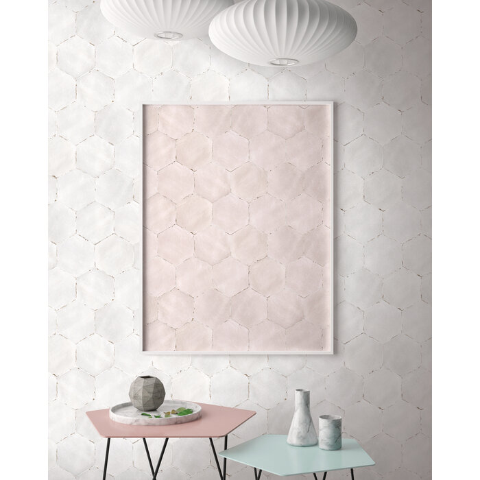 CeraVision Capri Solaro White Zijdeglans Hexagon 14x16