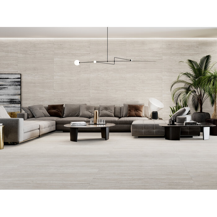 CeraVision Travertine Vein Light Anticato Mat 60x120 Rett