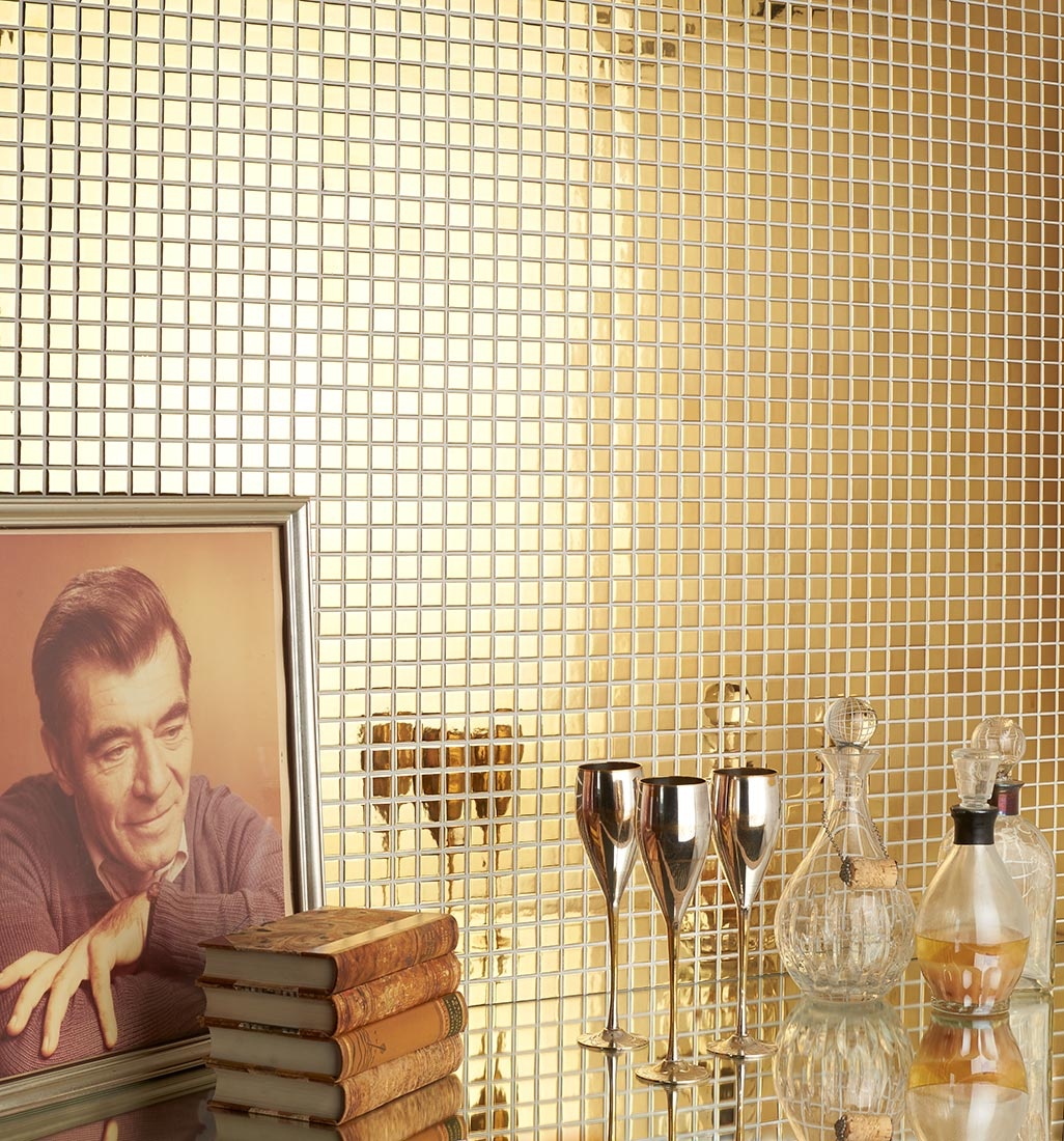 CeraVision Porcelain Nature Gold Glans Mozaiek (2,3x2,3) 30x30