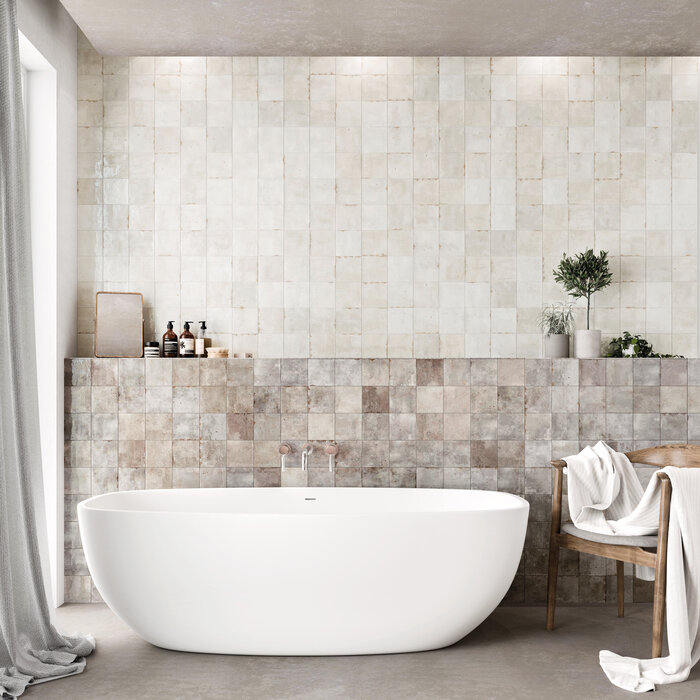 CeraVision Enamel Square Smoke Glans Handvorm 12,5x12,5