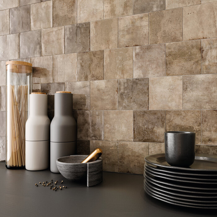 CeraVision Enamel Square Truffle Glans Handvorm 12,5x12,5