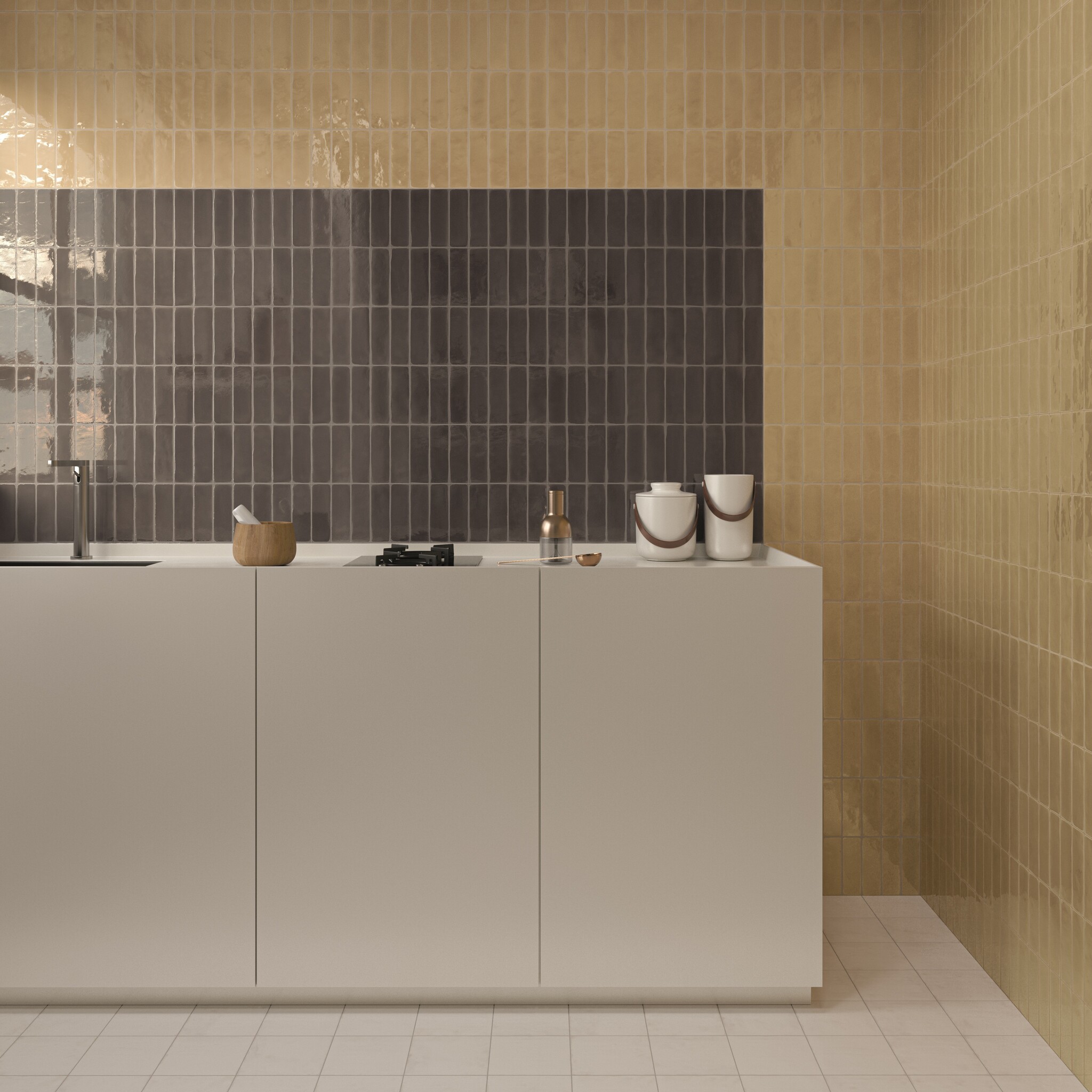 CeraVision Rebels Nero Mat Handvorm 5x15