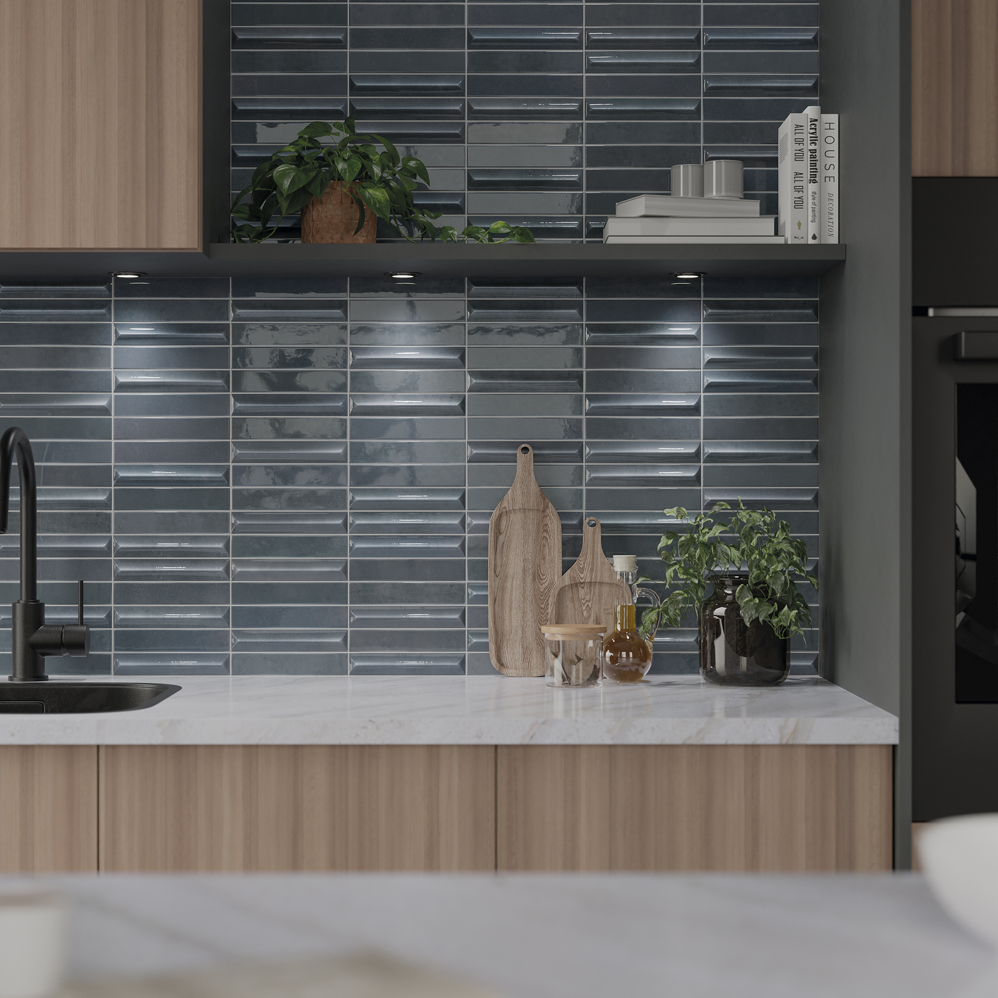 CeraVision Nouvelle Storm Blue Glans Handvorm 3x16